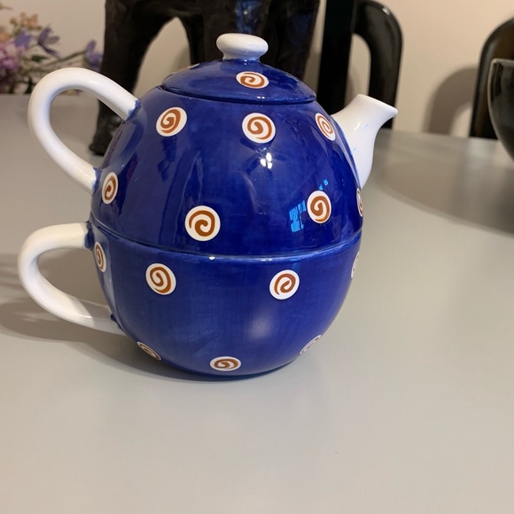 cardinal, Inc. Jazz Cafe Single Serve Teacup/Pot - Picture 2 of 8